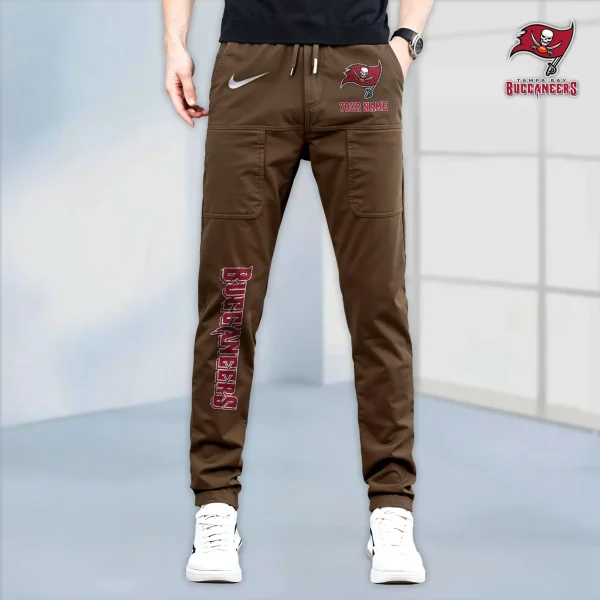 Tampa Bay Buccaneers High Stretch Multi-pocket Durable Cargo Pants - Long Custom Name SPTLCP030 - Image 2