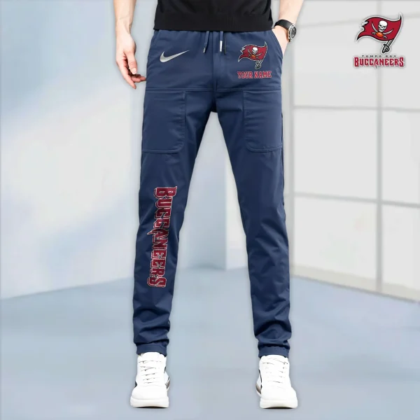 Tampa Bay Buccaneers High Stretch Multi-pocket Durable Cargo Pants - Long Custom Name SPTLCP030 - Image 3