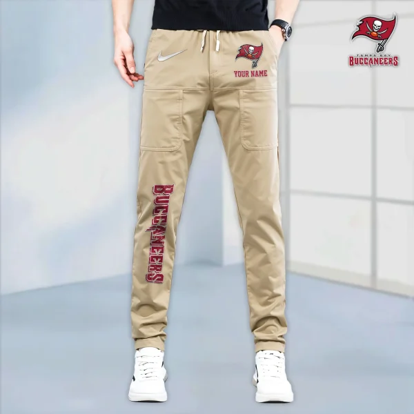 Tampa Bay Buccaneers High Stretch Multi-pocket Durable Cargo Pants - Long Custom Name SPTLCP030 - Image 4