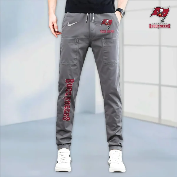 Tampa Bay Buccaneers High Stretch Multi-pocket Durable Cargo Pants - Long Custom Name SPTLCP030 - Image 7