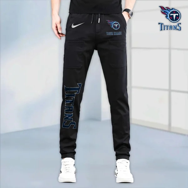 Tennessee Titans High Stretch Multi-pocket Durable Cargo Pants - Long Custom Name SPTLCP031 - Image 4