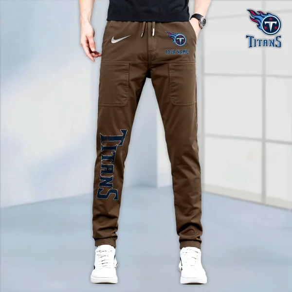 Tennessee Titans High Stretch Multi-pocket Durable Cargo Pants - Long Custom Name SPTLCP031 - Image 7