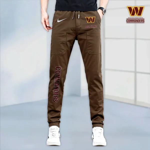 Washington Commanders High Stretch Multi-pocket Durable Cargo Pants - Long Custom Name SPTLCP032