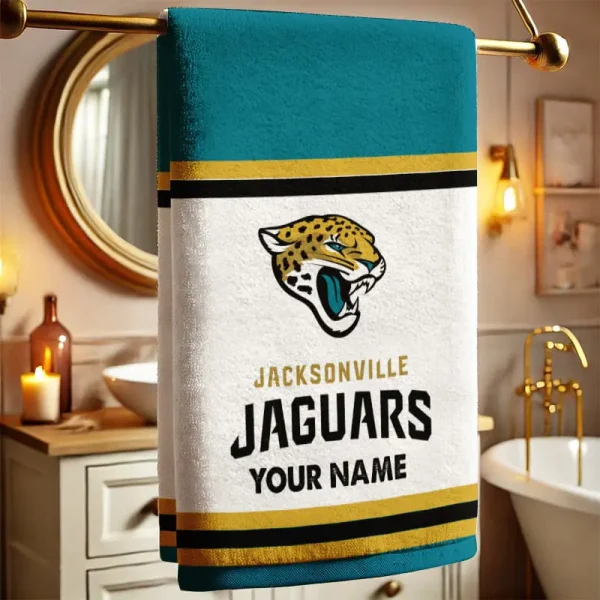 Jacksonville Jaguars New Bath Towel Custom Any Name Gift For Fan SPTNBATHTOWEL015