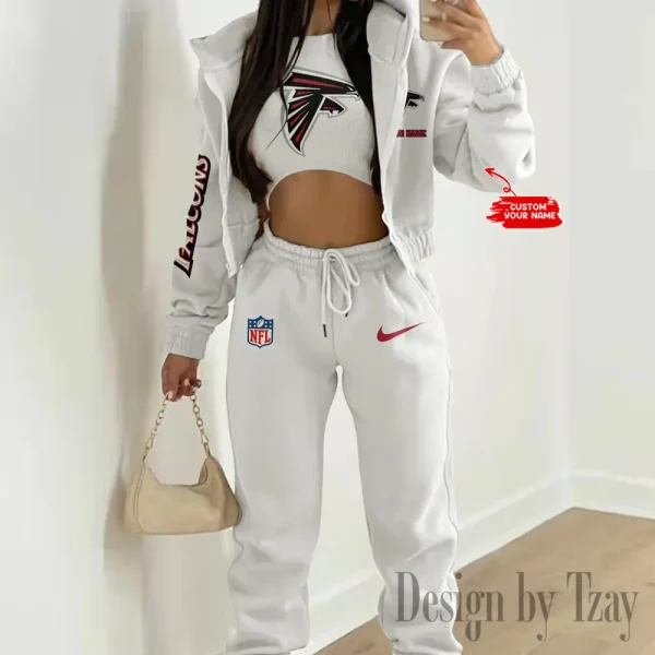 Atlanta Falcons Women's Outfit Winter Athleisure 3 Piece Set SPTWAL3PS070 - Image 5