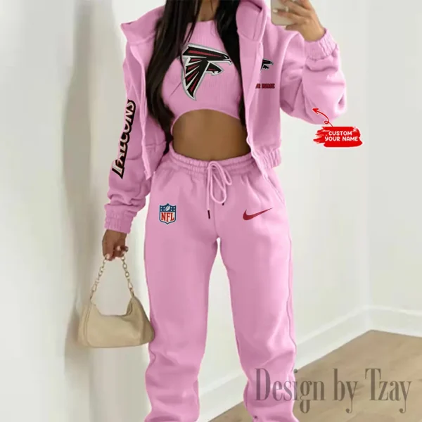 Atlanta Falcons Women's Outfit Winter Athleisure 3 Piece Set SPTWAL3PS070 - Image 6