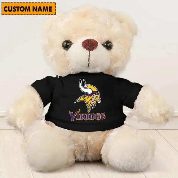 Minnesota Vikings NFL Personalized Teddy Bear For Fan SPTTEDDYBEAR008 - Image 2