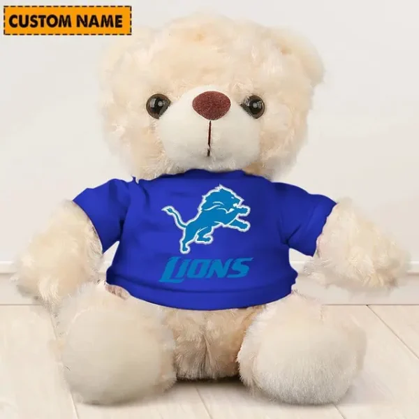 Detroit Lions NFL Personalized Teddy Bear For Fan SPTTEDDYBEAR011 - Image 3