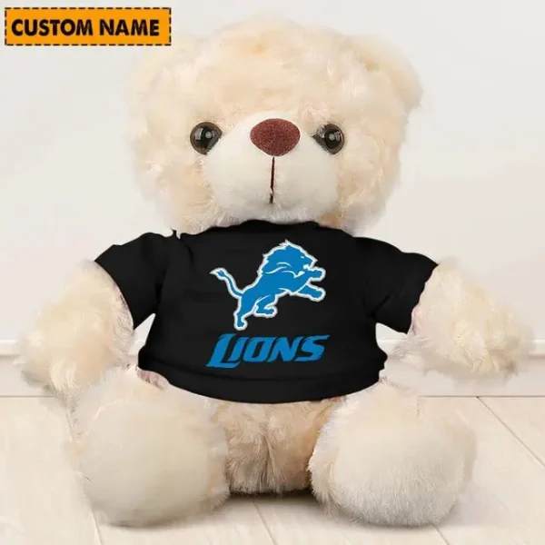 Detroit Lions NFL Personalized Teddy Bear For Fan SPTTEDDYBEAR011 - Image 4