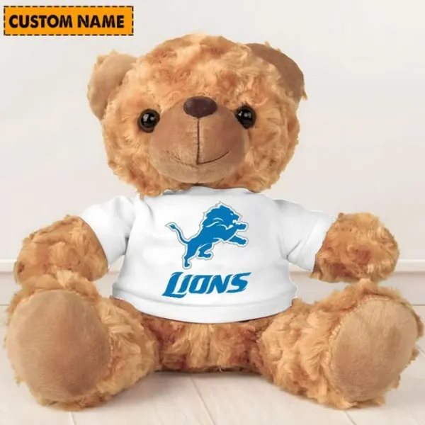 Detroit Lions NFL Personalized Teddy Bear For Fan SPTTEDDYBEAR011