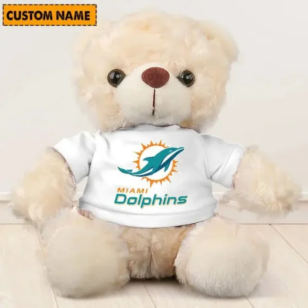 Miami Dolphins NFL Personalized Teddy Bear For Fan SPTTEDDYBEAR032 - Image 2