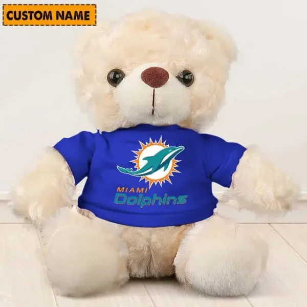 Miami Dolphins NFL Personalized Teddy Bear For Fan SPTTEDDYBEAR032 - Image 3