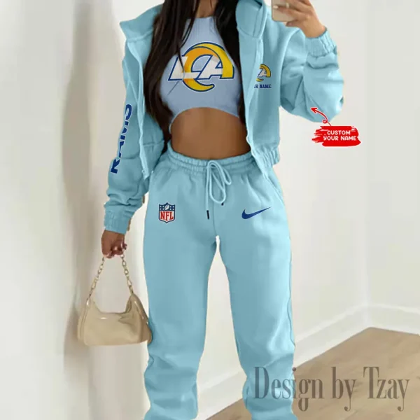 Los Angeles Rams Women's Outfit Winter Athleisure 3 Piece Set SPTWAL3PS084 - Image 8