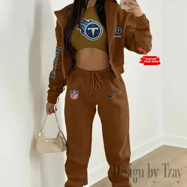 Tennessee Titans Women's Outfit Winter Athleisure 3 Piece Set SPTWAL3PS096 - Image 4