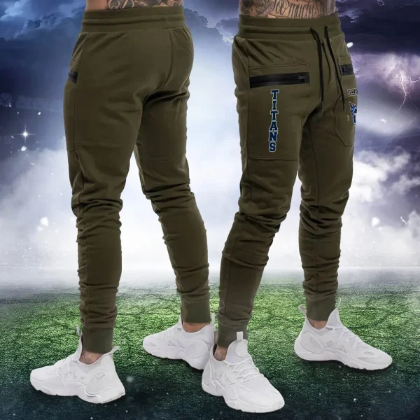 Tennessee Titans Zipper Long Pants Gifts For Football Fans, Gifts For Him SPTZLP005 - Image 4