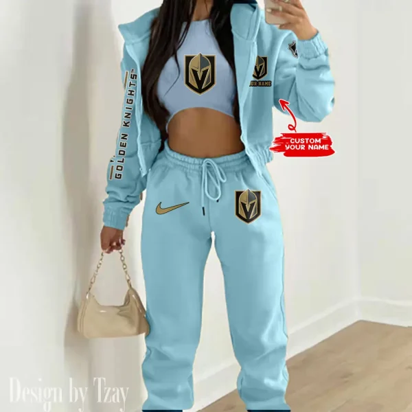 Vegas Golden Knights NHL Women's Outfit Winter Athleisure 3 Piece Set SPTWAL3PS129 - Image 5