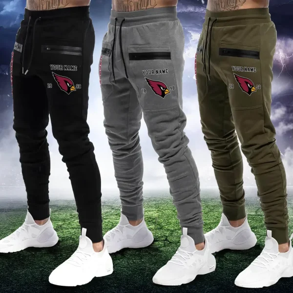 Arizona Cardinals Zipper Long Pants Gifts For Football Fans, Gifts For Him SPTZLP007