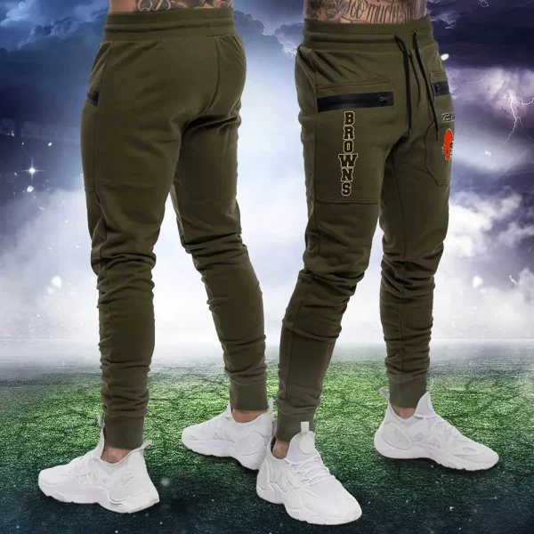 Cleveland Browns Zipper Long Pants Gifts For Football Fans, Gifts For Him SPTZLP014 - Image 3