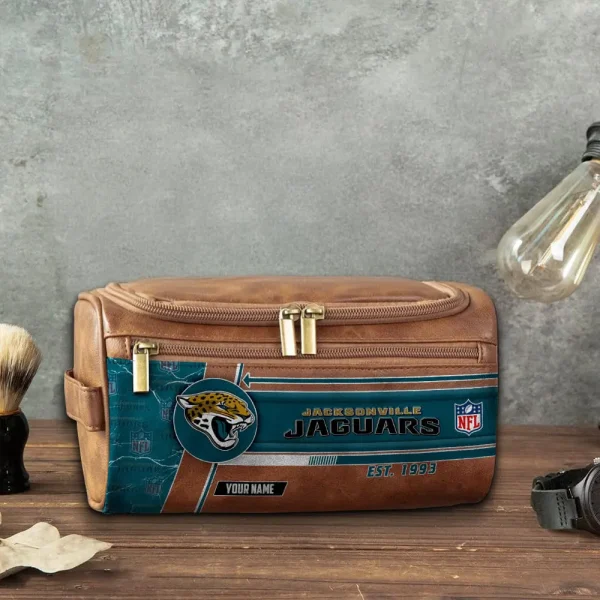 Jacksonville Jaguars VITCB047 Toiletry Bag, Leather Dopp Kit Accessory - Image 5