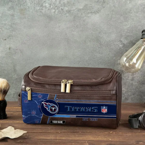 Tennessee Titans VITCB063 Toiletry Bag, Leather Dopp Kit Accessory - Image 3