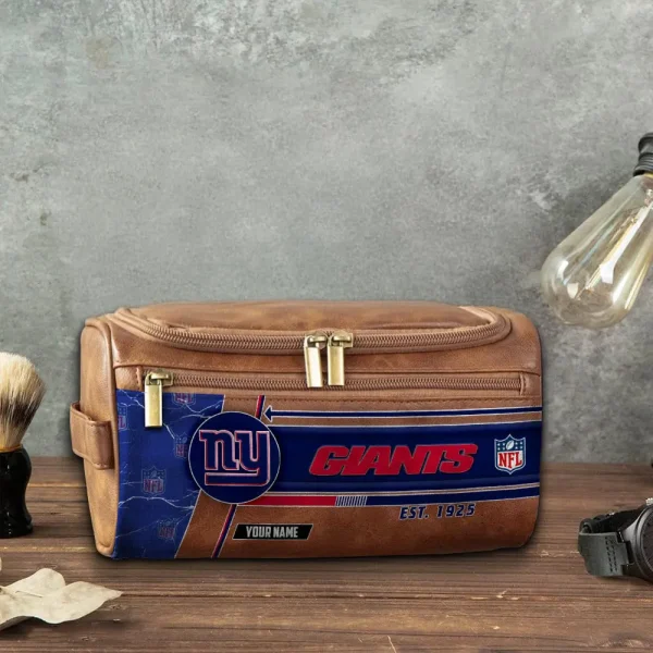 New York Giants VITCB056 Toiletry Bag, Leather Dopp Kit Accessory - Image 5