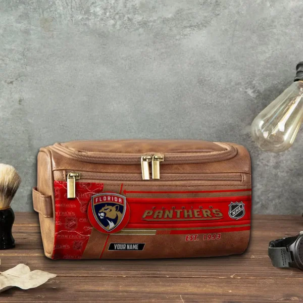 Florida Panthers VITCB013 Leather Cosmetic Bag - Image 5