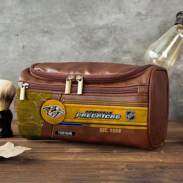 NHL Nashville Predators VITCB017 Leather Cosmetic Bag - Image 2