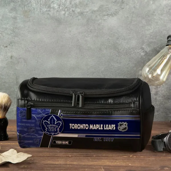 NHL Toronto Maple Leafs VITCB028 Leather Cosmetic Bag