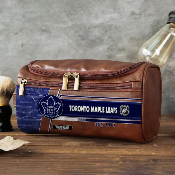 NHL Toronto Maple Leafs VITCB028 Leather Cosmetic Bag - Image 2