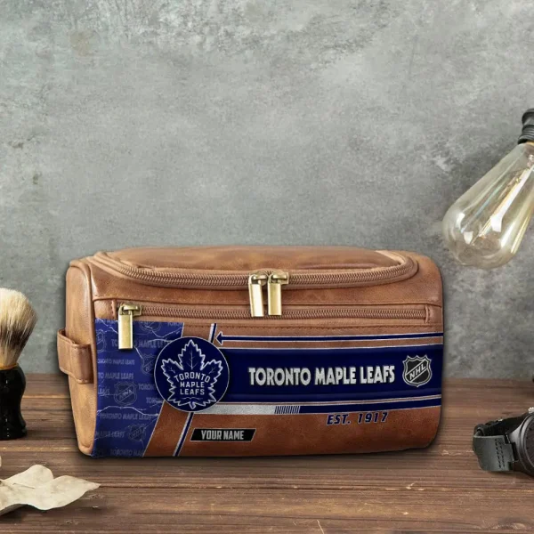 NHL Toronto Maple Leafs VITCB028 Leather Cosmetic Bag - Image 5