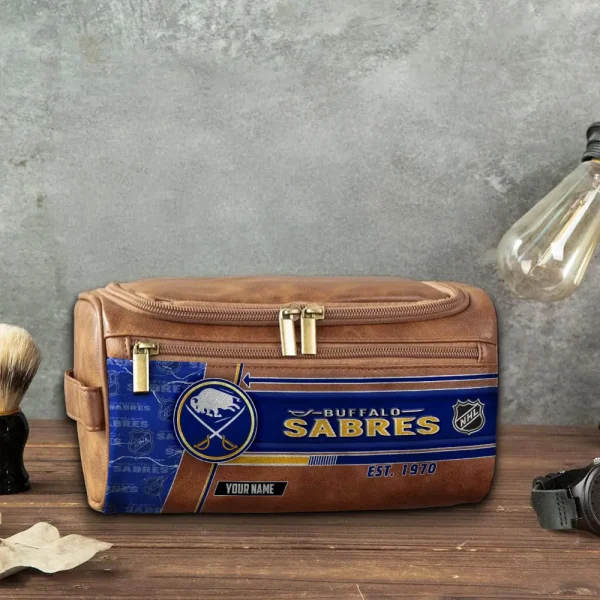 NHL Buffalo Sabres VITCB004 Leather Cosmetic Bag