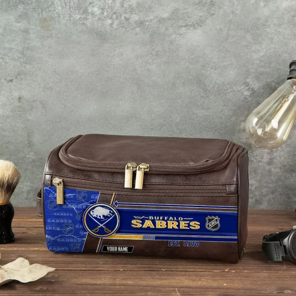 NHL Buffalo Sabres VITCB004 Leather Cosmetic Bag - Image 4