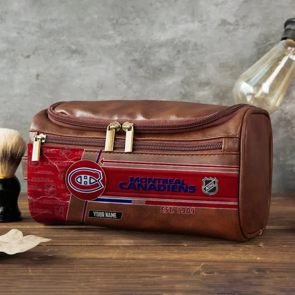 NHL Montreal Canadiens VITCB016 Leather Cosmetic Bag