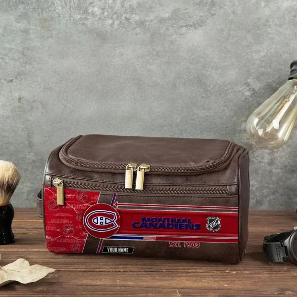 NHL Montreal Canadiens VITCB016 Leather Cosmetic Bag - Image 3