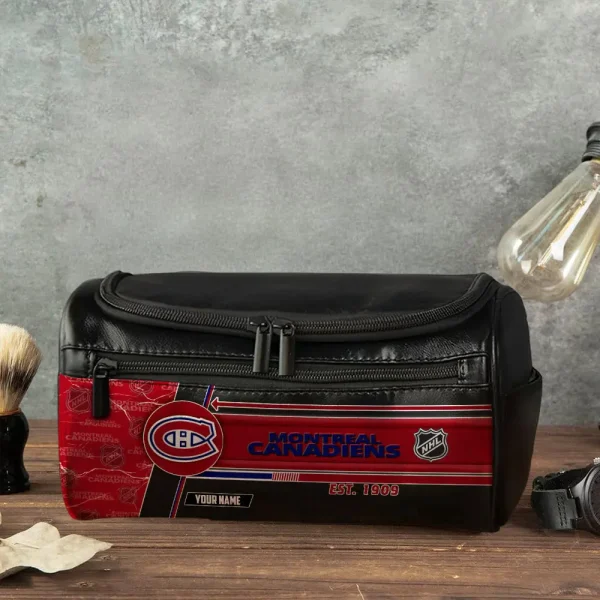 NHL Montreal Canadiens VITCB016 Leather Cosmetic Bag - Image 4