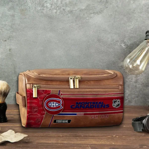 NHL Montreal Canadiens VITCB016 Leather Cosmetic Bag - Image 5