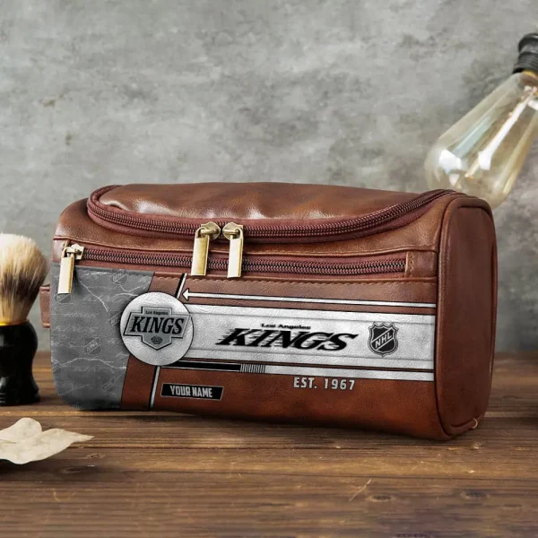 NHL Los Angeles Kings VITCB014 Leather Cosmetic Bag - Image 2