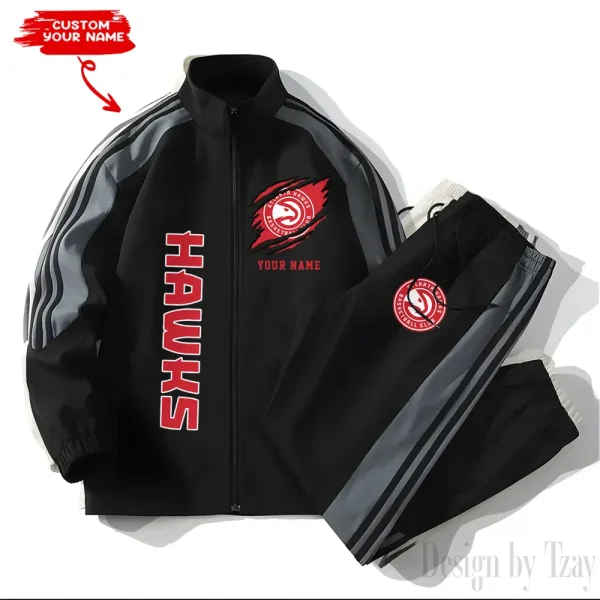 Atlanta Hawks NBA New Style Versatile Sports Set Jacket And Pants S9VSS2PS219