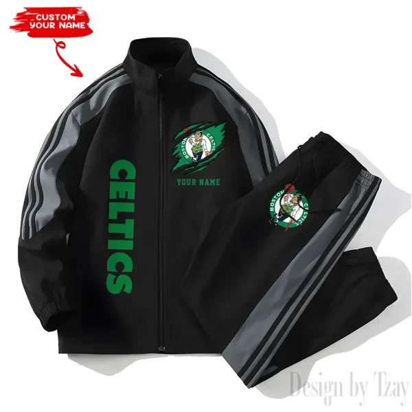 Boston Celtics NBA New Style Versatile Sports Set Jacket And Pants S9VSS2PS220 - Image 2