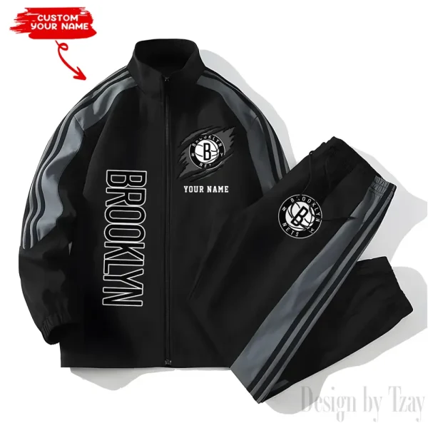 Brooklyn Nets NBA New Style Versatile Sports Set Jacket And Pants S9VSS2PS221