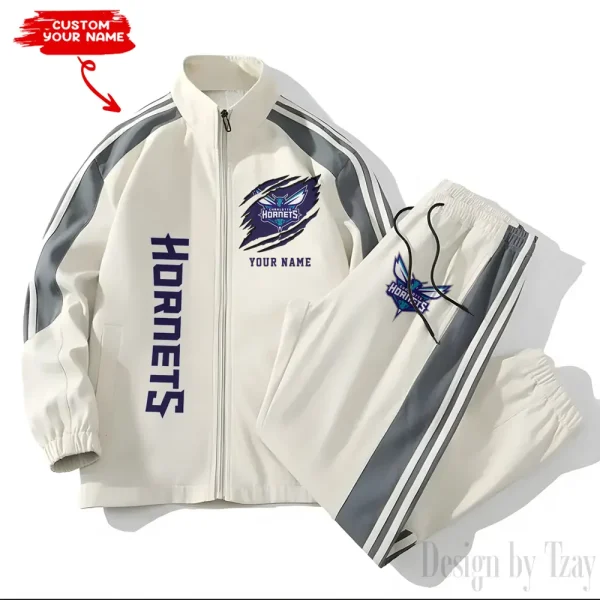 Charlotte Hornets NBA New Style Versatile Sports Set Jacket And Pants S9VSS2PS222