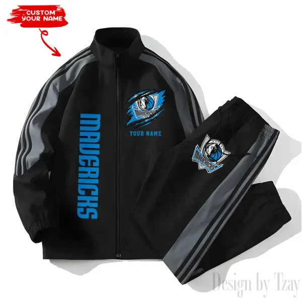 Dallas Mavericks NBA New Style Versatile Sports Set Jacket And Pants S9VSS2PS225