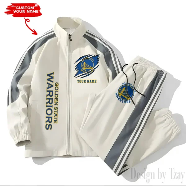 Golden State Warriors NBA New Style Versatile Sports Set Jacket And Pants S9VSS2PS228