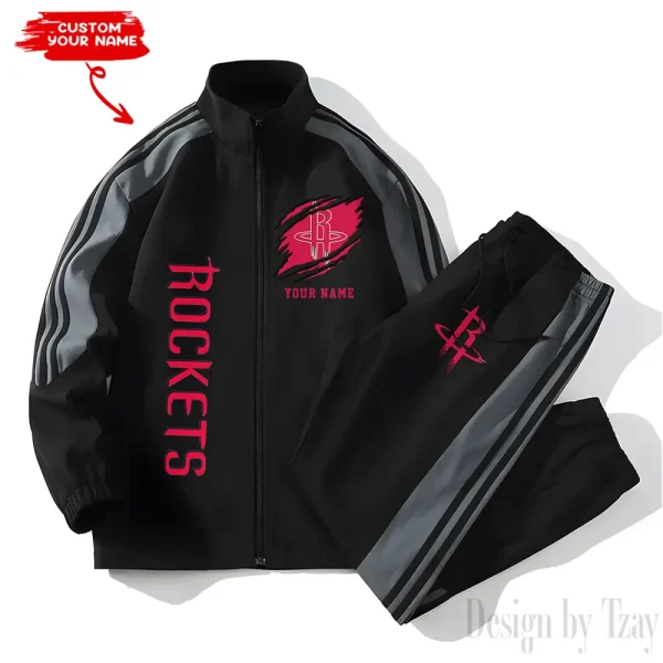 Houston Rockets NBA New Style Versatile Sports Set Jacket And Pants S9VSS2PS229