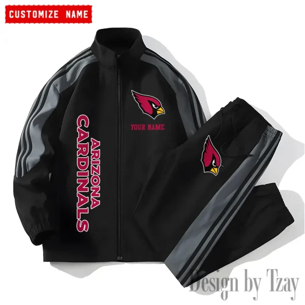 Arizona Cardinals NFL New Style Versatile Sports Set Jacket And Pants S9VSS2PS187 - Image 2