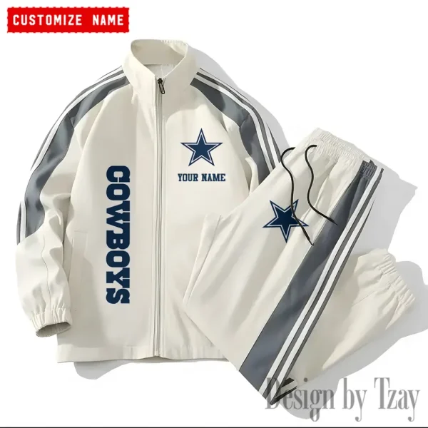 Dallas Cowboys NFL New Style Versatile Sports Set Jacket And Pants S9VSS2PS195