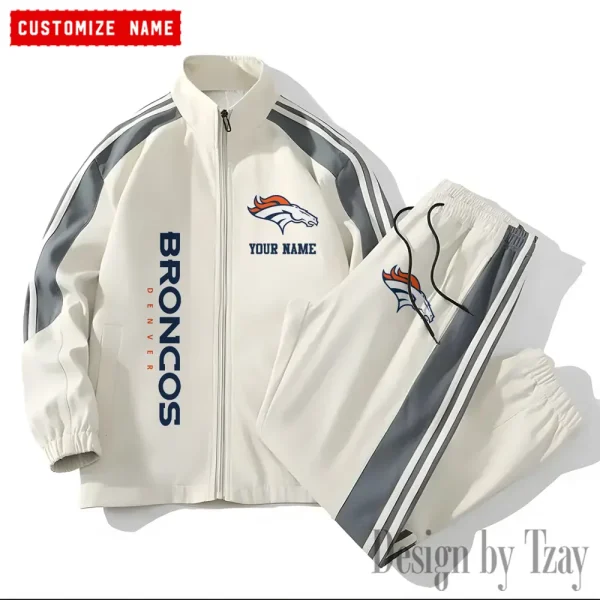 Denver Broncos NFL New Style Versatile Sports Set Jacket And Pants S9VSS2PS196