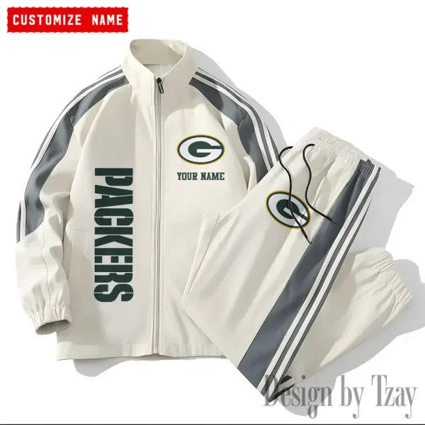 Green Bay Packers NFL New Style Versatile Sports Set Jacket And Pants S9VSS2PS198