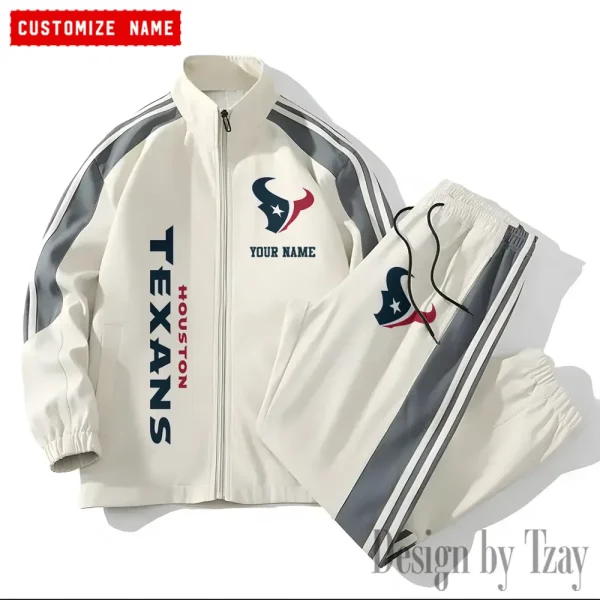 Houston Texans NFL New Style Versatile Sports Set Jacket And Pants S9VSS2PS199