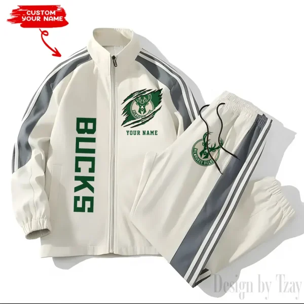 Milwaukee Bucks NBA New Style Versatile Sports Set Jacket And Pants S9VSS2PS235